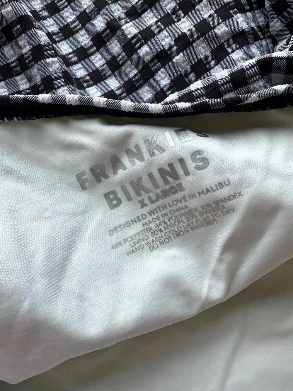 Frankie’s Bikinis Gingham One Piece Swimsuit